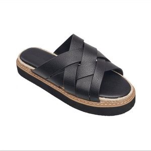 New French Connection Alexis Slip On Espadrille Sandals Ladies Size 10